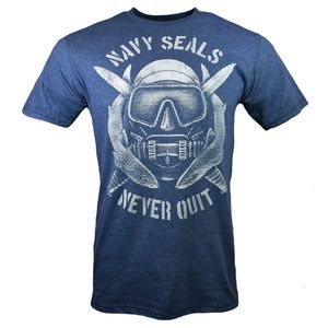 Navy Seals Never Quit Tee Shirt